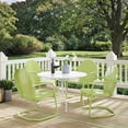 thumbnail image 4 of Pemberly Row 5 Piece Metal Patio Dining Set in White and Key Lime, 4 of 8