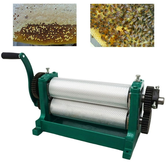 TECHTONGDA Manual Bee Wax Foundation Sheet Mills Machine 3.4*12.2in (86 * 310mm)