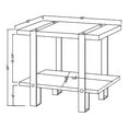 thumbnail image 5 of Furniture of America Ganlo 1-Shelf Console Table, Dark Oak, 5 of 5