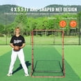 thumbnail image 2 of KFFKFF Softball and Baseball Rebound Net, 4 x 5.5 ft, Multi-Angle Pitch Return Trainer with Target Zone, Ideal for Practicing Ground Balls and Pop Flies, 2 of 9
