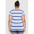 thumbnail image 5 of Womens Plus Size Striped Tee, 5 of 5