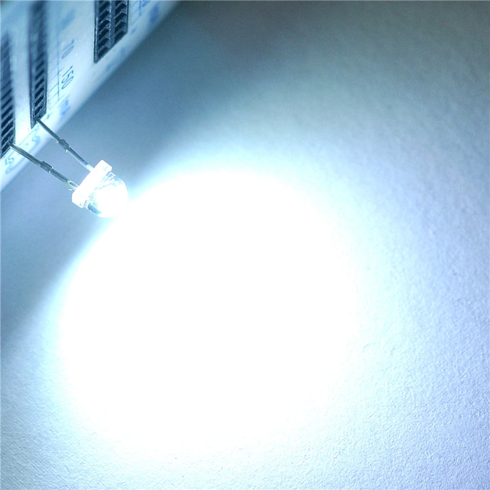 skolde marked Miljøvenlig 100Pcs 5mm 2pin Round White Ultra-Bright LED Light Lamp Emitting Diodes  Bulb Light Lamp DIY 15000MCD | Walmart Canada