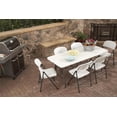 thumbnail image 3 of Deluxe 6 foot x 30 inch Fold-in-Half Blow Molded Folding Table, 3 of 10