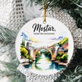 thumbnail image 2 of Mostar Bosnia and Herzegovina Christmas Ornament, Collection of City Travel Souvenirs for Family and Friends, Christmas Tree Ornament City Travel, Trips of The Year, Christmas Ornament 2025, 2 of 5