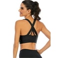 thumbnail image 5 of LELINTA Women Medium Impact Sports Bras Push Up Sports Bra Racerback Sports Bras Workout Bra Running Bra, 5 of 6