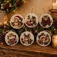 thumbnail image 6 of Christmas Diamond Painting Ornaments, 6 Pcs Wooden Pearl Diamond Art DIY Hanging Ornament Kit with Special Shaped Gems, Christmas Tree Decor Craft Gift, 6 of 9