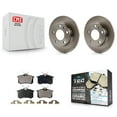 thumbnail image 1 of Transit Auto Rear Disc Brake Rotors and Ceramic Pads Kit for Car Audi A4 Quattro with 245mm Diameter Rotor K8T-101825, 1 of 11
