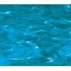 OCEANSIDE STAINED/FUSING GLASS SHEETS - DEEP AQUA/WHITE WISPY FUSIBLE (Large 12" x 16")