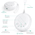 thumbnail image 6 of ORIA Portable White Noise Sound Machine, 10 Soothing Sounds, Small and Lightweight for Sleeping, Relaxation, Privacy, Study (White), 6 of 9