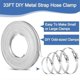 thumbnail image 3 of 33Ft Stainless Steel Hose Clamp DIY Metal Strap and 20 Pcs Fasteners Adjustable Worm Gear Hose Clamp, 3 of 5