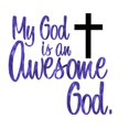 thumbnail image 3 of CafePress - Awesome God Women's Pink T Shirt - Women's Classic T-Shirt, 3 of 4
