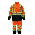 thumbnail image 2 of RK Safety RW-CLA3-TOR77 Class 3 Rain suit, Jacket, Pants High Visibility Reflective Black Bottom with X pattern(Medium), 2 of 5