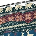 thumbnail image 3 of Multicolor Christmas Pattern Shower Curtain 84"x72" ,Bathroom Decorative Shower Curtains Set with 12 Hooks,Modern Waterproof Washable Shower Curtain, 3 of 6