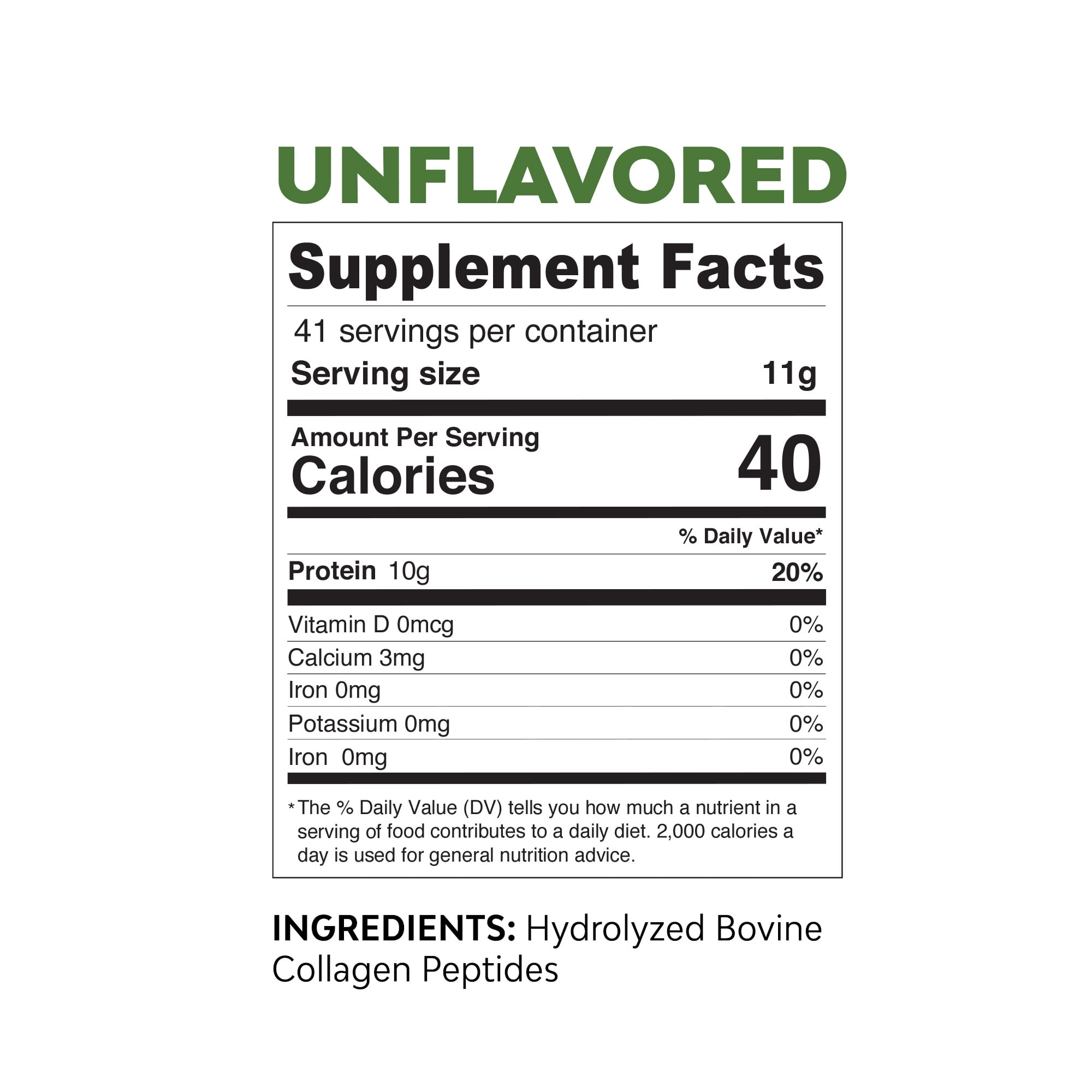 MariGold Grass-Fed Collagen Peptides - Unflavored 1LB - Type I & III Hydrolyzed - Recovery Amino Acids