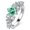 Green, variant on Moissanite Engagement Rings for Women 1ct Asscher Cut D Color VVS1 Diamond Wedding Rings Moissanite Anniversary Promise Sterling Silver Rings for Women with Certificate