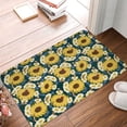 thumbnail image 4 of Pofeuu Sunflowers Print Flannel Doormats Rug16"x24"Rug Washable Doormats Indoor Outdoor Rugs for Layered Front Door Mats, Porch, Kitchen, Entryway, 4 of 7