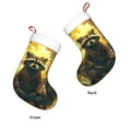 thumbnail image 3 of Disketp Tree Meditating Raccoon Christmas Stockings, Xmas Stocking for Family Holiday Season Décor, Personalized Holiday Indoor Decorations, 3 of 7
