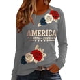 thumbnail image 2 of Womens Shirts Summer 250Th Anniversary Usa for Women 1776 2026 Patriotic American Flag V Neck T July 4Th Graphic Tee 250 Anniversary Usa Shirt Women Gray 3XL, 2 of 5