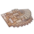 thumbnail image 1 of Etiqueta engomada del azulejo 3D, papel tapiz autoadhesivo impermeable de PVC, decoración de la pared del hogar para cocina y baño, 1 of 14