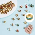 thumbnail image 3 of 50 Pcs Rhinestone European Beads 9mm Charm Beads Brass Beads Large Hole Spacer Beads for Beadable Pens Jewelry Making Supplies DIY Crafts Bracelet, 3 of 6