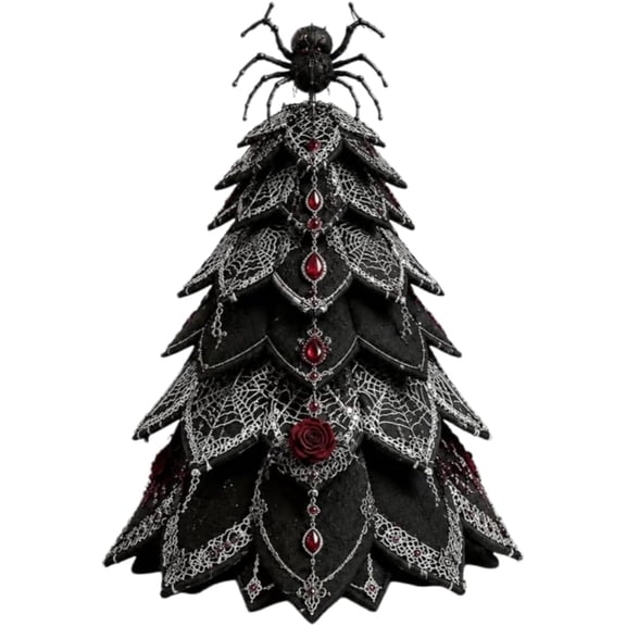 Christmas And Halloween DIY Quilted Fabric Tree Craft Kit, 3D Padded Patchwork Sewing Set for Beginners, Home Mantel Table Office Display, Gift for Craft Lovers