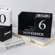 thumbnail image 2 of Calendario De Estilo Retro Nórdico, Calendario Innovador Simple De Madera, Decoración De Escritorio Con Bloque Para El Hogar, Oficina, Boda, 2 of 5