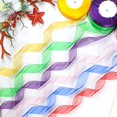thumbnail image 5 of Cinta de organza de lavanda de 1,6 pulgadas para envolver regalos, cinta de gasa transparente artesanal de 100 yardas para bodas, envoltorios de regalos, decoración navideña, fabricación de lazos, 5 of 5