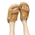 thumbnail image 4 of Zapatos Casa Peludas Mujer Punta Abierta Cálido Cómodo para Interior, 4 of 8
