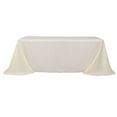thumbnail image 6 of Efavormart 90x132" IVORY Wholesale Rectangle Polyester Round Corner Tablecloth Linen Wedding Party Restaurant Tablecloth, 6 of 10