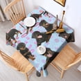 thumbnail image 2 of Rottweiler Dogs Square Tablecloth,Waterproof Square Table Cover,Wipeable Spillproof Washable Table Cover for Home Kitchen Party Decor 42"X42"(107x107cm), 2 of 6