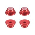 thumbnail image 1 of Uxcell Nylon Insert Hex Lock Nuts, 4pack - M2 x 0.4mm Aluminum Alloy Self-Locking Nut, Anodizing Flange Lock Nut for Fasteners(Wine Red), 1 of 6