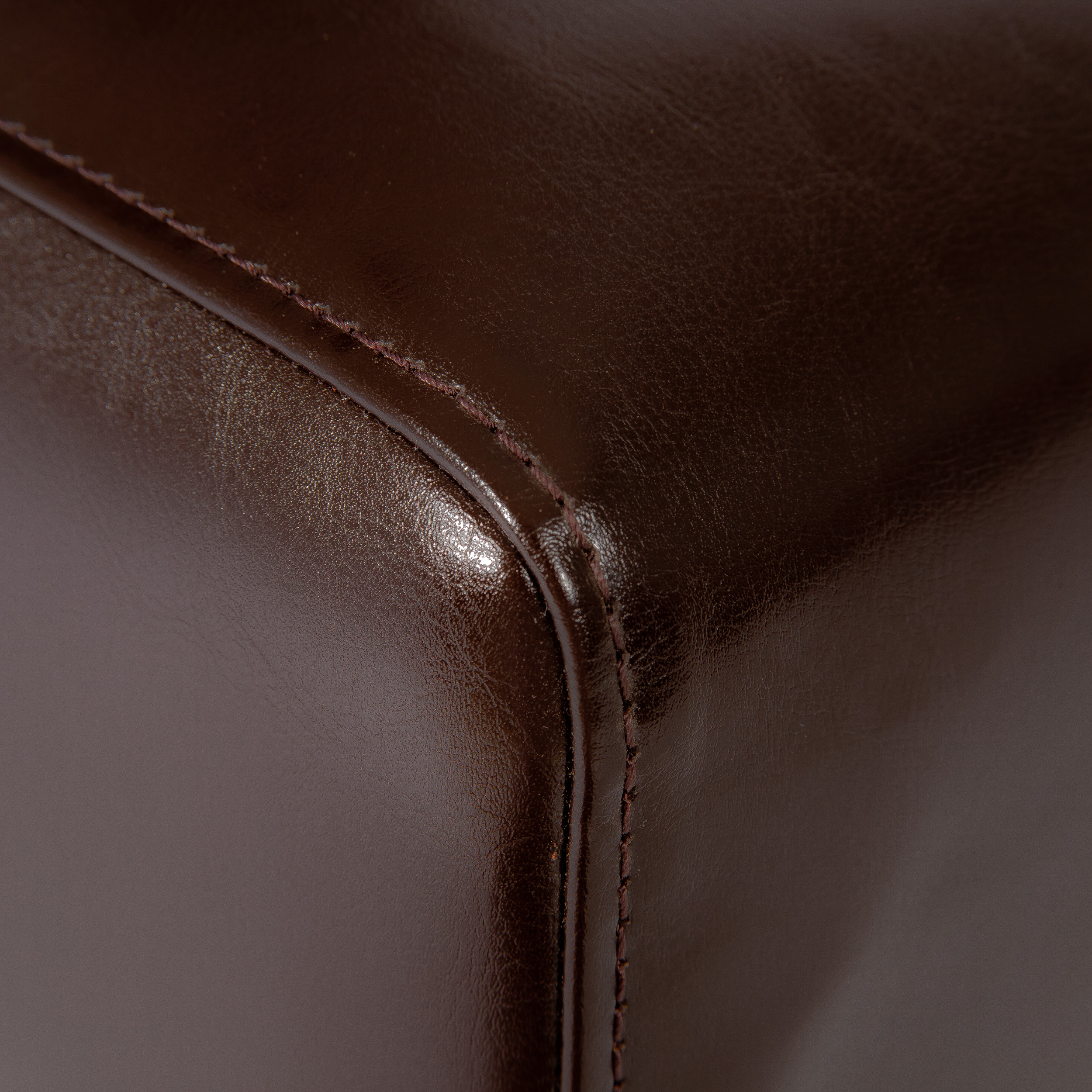 Noble House Franklin Contemporary Leather Dining Chairs, Set of 6, Chocolate Brown
