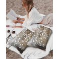 thumbnail image 5 of Waterproof Outdoor Throw Pillows with Inserts 12"x20", White Branches Soft Decorative Pillowcases for Couch Bedroom, Brown Beige Wooden Grain Pillow Covers for Sofa Living Room, 5 of 8