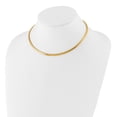thumbnail image 2 of 14K Yellow Gold Fancy Omega Chain Necklace 4 mm Domed 16 inch, 2 of 4