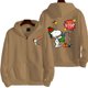 thumbnail image 1 of Sudadera con capucha de dibujos animados de Snoopy Charlie Brown para hombre y mujer, sudadera de gran tamaño con cremallera, nueva chaqueta de pareja de dibujos animados de anime, 1 of 5