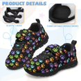 thumbnail image 3 of CHAQLIN Rainbow Paw Shoes for Boys Lace up Mesh Knitted Sneakers Kids Anti Slip School Casual Walking Sports Shoes Lightweight Hiking Athletic Sneakers Size 13, 3 of 7