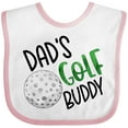 thumbnail image 3 of Inktastic Dad's Golf Buddy with Golf Ball Boys or Girls Baby Bib, 3 of 4
