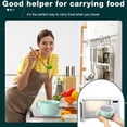 thumbnail image 6 of 2 Pcs Soup Bowls with Lids and Handles 30 oz Microwave Safe Ceramic Soup Mug Microwavable Ramen Containers with Lids Large Colorful Cups for Noodle Cereal kitchen(Blue, Dark Green), 6 of 6