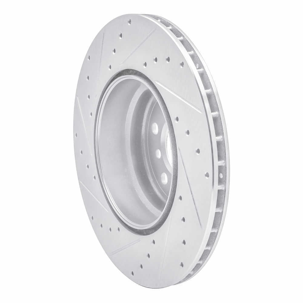 Dynamic Friction Company 631-31141R DFC Brake Rotor - Drilled And Slotted - Silver