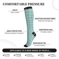 thumbnail image 3 of Bixox Blue Print Print Compression Socks,Compression Socks Women & Men Circulation for Medical,Running,Athletic, 3 of 7