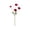 Red, variant on 4-Head Faux Anemone Flower Bouquet - Realistic Fake Flowers for Mom’s Day, Party/Wedding Venue & Interior Decoration, Durable Faux Floral Arrangement for Home & Event Decor, 23in, White