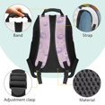 thumbnail image 4 of Garronmavis Kids Girls Backpack with Lunch Box, 4-Piece Set Includes Backpack, Lunch Bag, Pencil Case, Water Holder Case, Capybara Large Capacity School Backpack with Front Pocket, 4 of 8