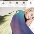 thumbnail image 3 of ARISTURING  Polar Bear Sherpa Blanket Throw for Couch Bed, Thick Fluffy Cute Wild Animal Blankets for Winter,Throws with White Arctic Bears on Snowy Northern Lights, 3 of 6