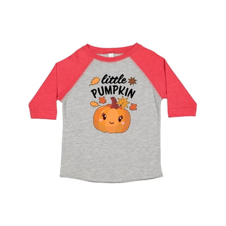 

Inktastic Cute Little Pumpkin with Fall Leaves Gift Toddler Boy or Toddler Girl T-Shirt
