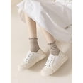 thumbnail image 5 of 6 Pairs Womens Ruffle Socks Cute Frilly Ankle Socks Quarter Crew Socks for Women Size 5-9, 5 of 6