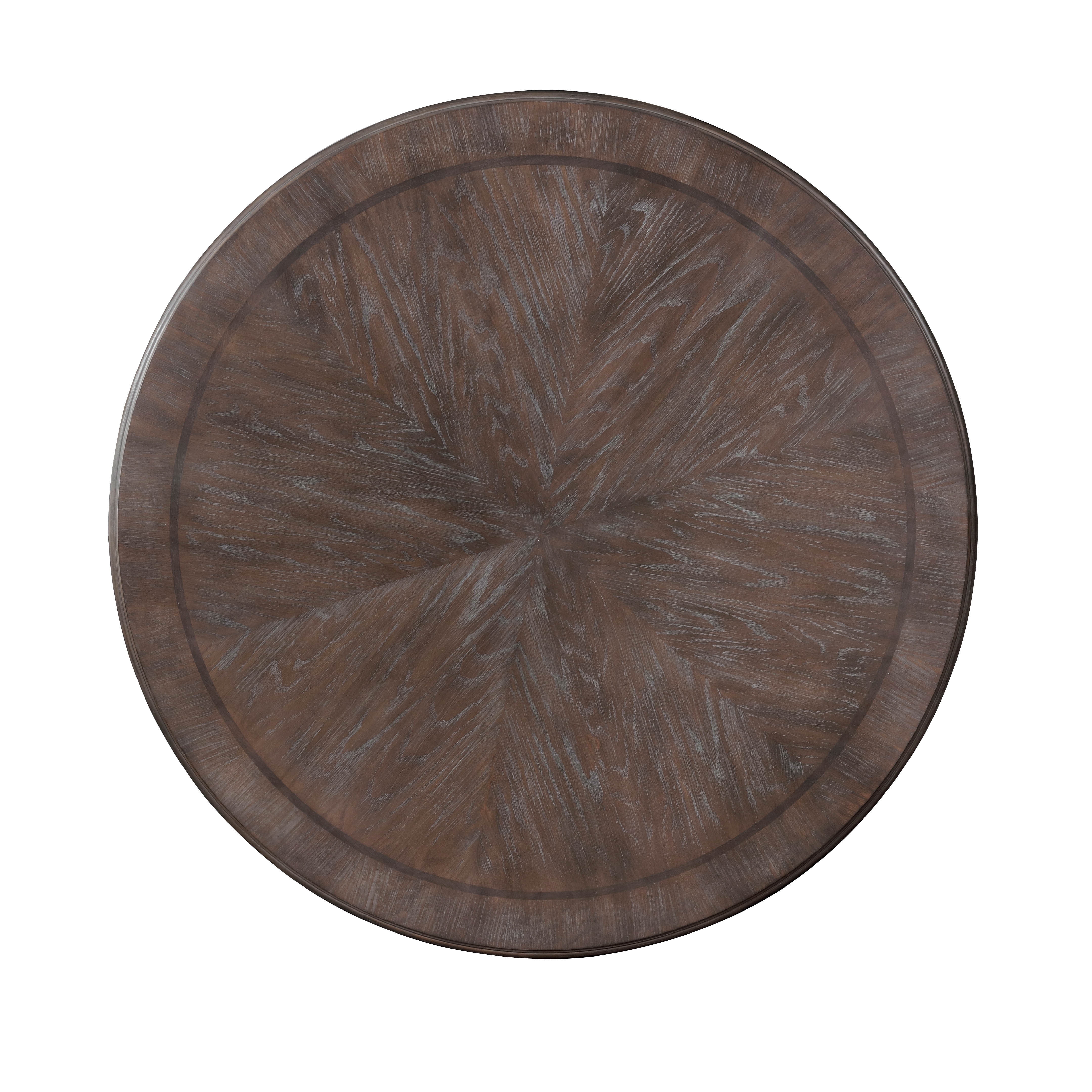Furniture of America Ethelyn Wood Pedestal Dining Table, Natural Tone