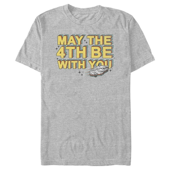 Men's Star Wars: A New Hope Millennium Falcon May the 4th Be With You Graphic T-Shirt