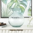thumbnail image 2 of DecMode 13" Handmade Textured Recycled Glass Vase, 2 of 11