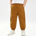 thumbnail image 4 of Gfyviroh Boys Cargo Joggers Kids Baggy Lightweight Pants Casual Summer Stylish Trousers Sizes 3-13 Years, 4 of 6