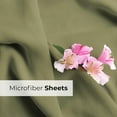thumbnail image 6 of CGK Linens 6-Piece Extra Deep Pocket Sheet Set With Extra Matching Pillowcases - Full Size Bed Sheets Fits 18"-24" Mattresses, Sage Green, 6 of 7